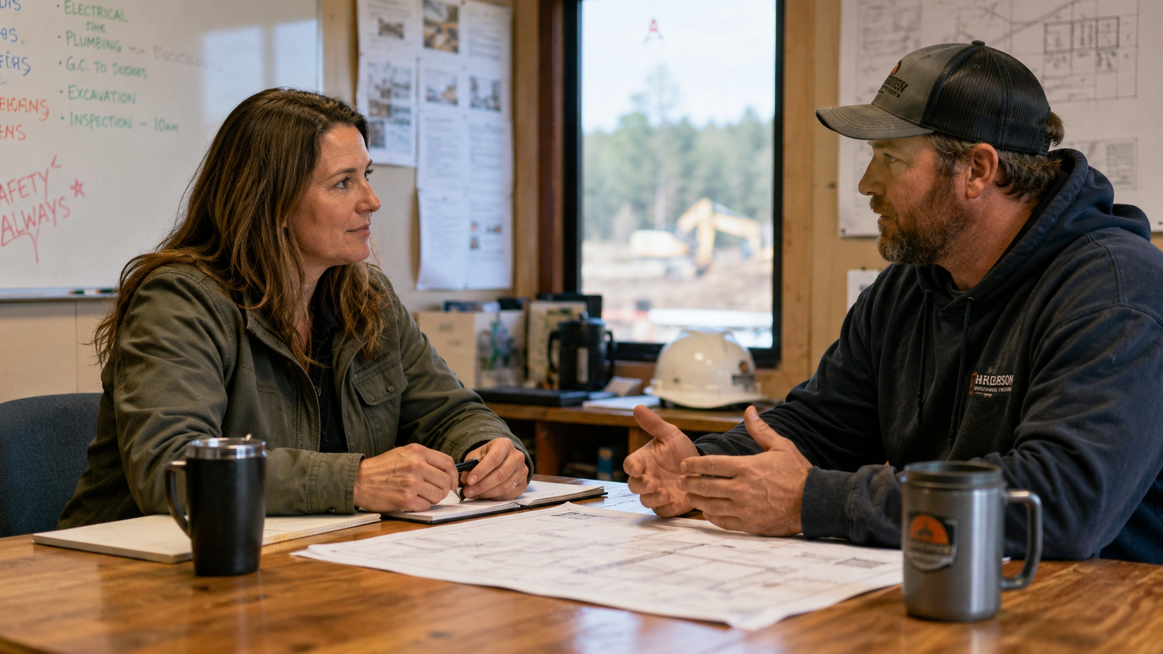 Edisto Consulting Group meeting with a business owner about hiring
